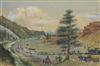 WILLIAM HENRY JACKSON Group of 4 watercolors of Western American subjects.